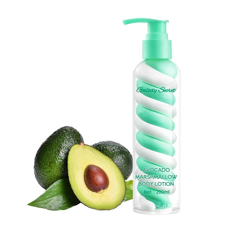 OEM Wholesale Natural Scented Colorful Moisturizing Nourishing Body Lotion Ice Cream Texture Rainbow Body Lotion