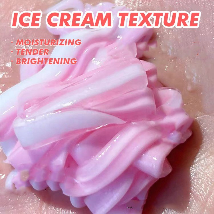 OEM Wholesale Natural Scented Colorful Moisturizing Nourishing Body Lotion Ice Cream Texture Rainbow Body Lotion