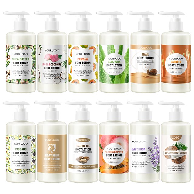 OEM private label 250ML Goat Milk Whitening Cream Smoothing Body Lotion Manufacturer