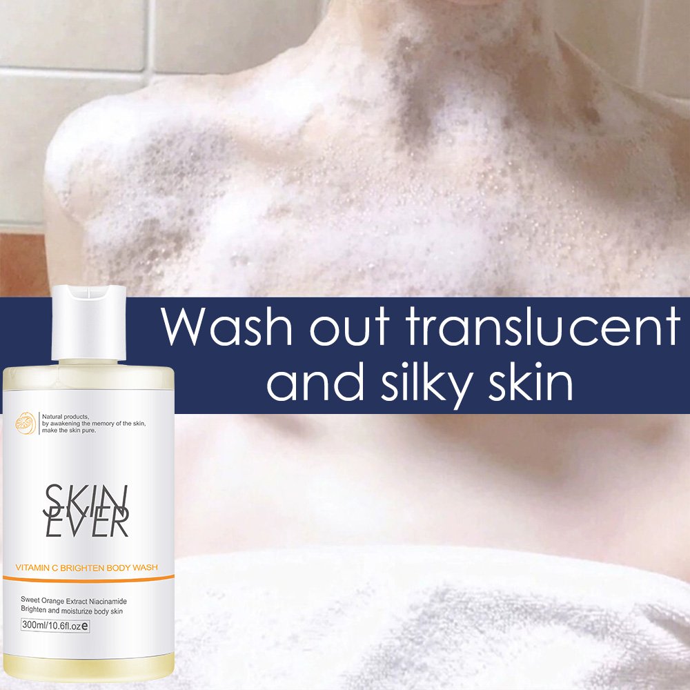 SKINEVER Herbal Whitening Facial Toner with Aloe Vera Vitamin C Body Lotion for Adults