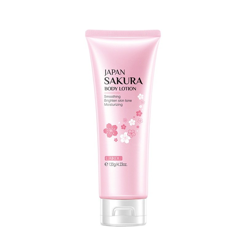 Laikou Cherry Blossom Whitening and Moisturizing Soften Aging Skin Care Milk Brightening Smoothing Japan Sakura Body Lotion