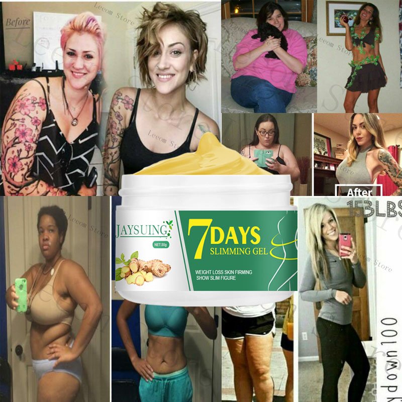 7 DAYS Ginger Slimming Cream Weight Loss Removal Leg Waist Cellulite Fat Burning Massage Cream Whitening Lifting Body Care