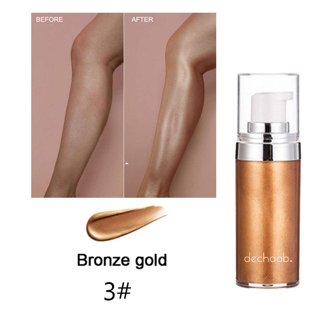 Dechaab Private Label Body Glitter Glow Cosmetic Skin Lightening Creams Highlighting Illuminating Shimmer Body Lotion