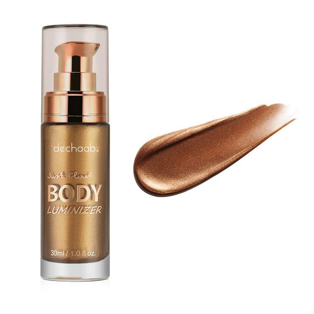 Dechaab Private Label Body Glitter Glow Cosmetic Skin Lightening Creams Highlighting Illuminating Shimmer Body Lotion