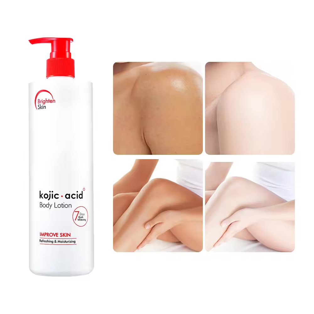OEM ODM 7 Days Quick Whitening 3 in 1 Kojic Acid Collagen Glow Moisturizing Refreshing Body Lotion for Women