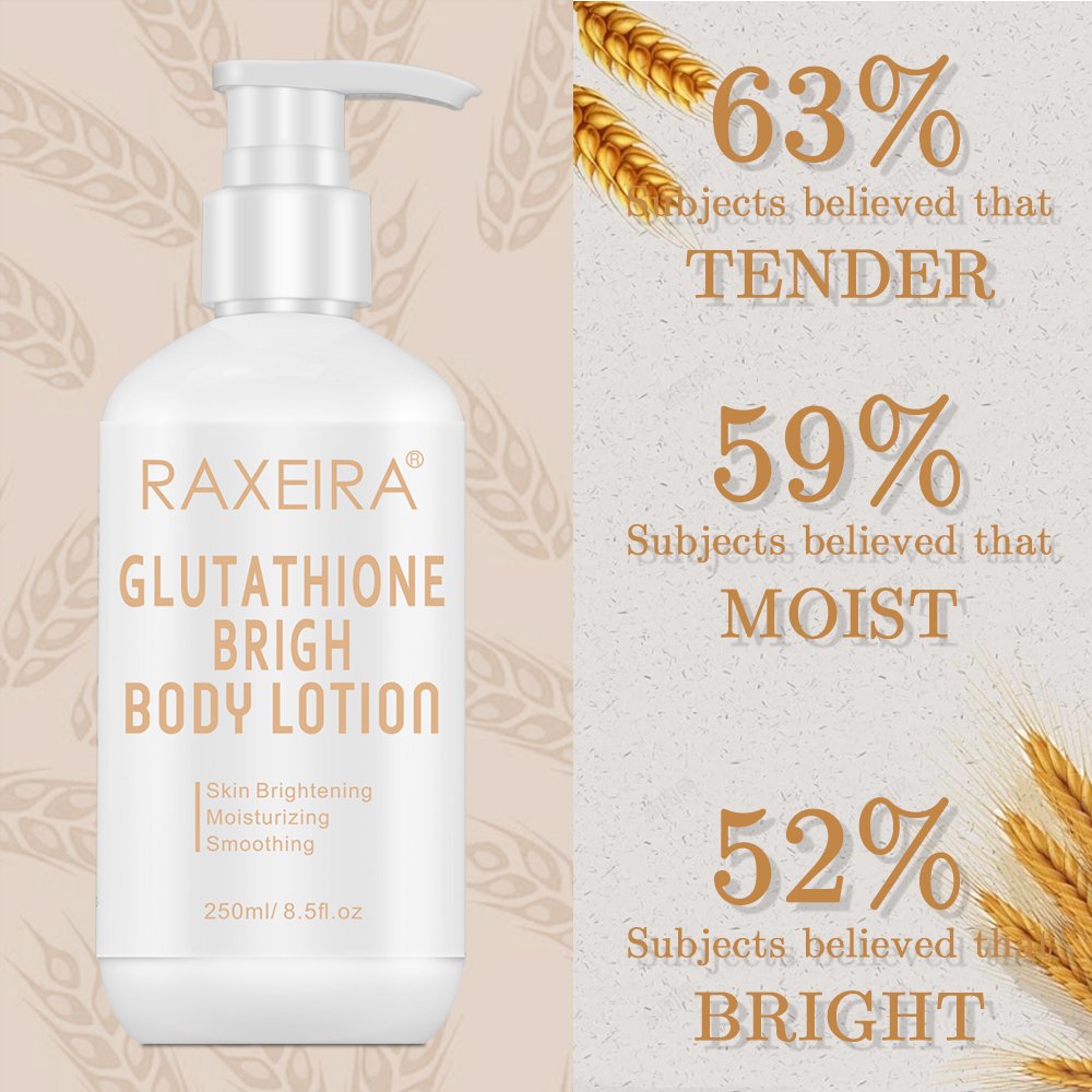 Hot Selling Niacinamide Glutathione Vegan Body Lotion Organic Ingredients Moisturizing Wholesale Glutathione Body Lotion