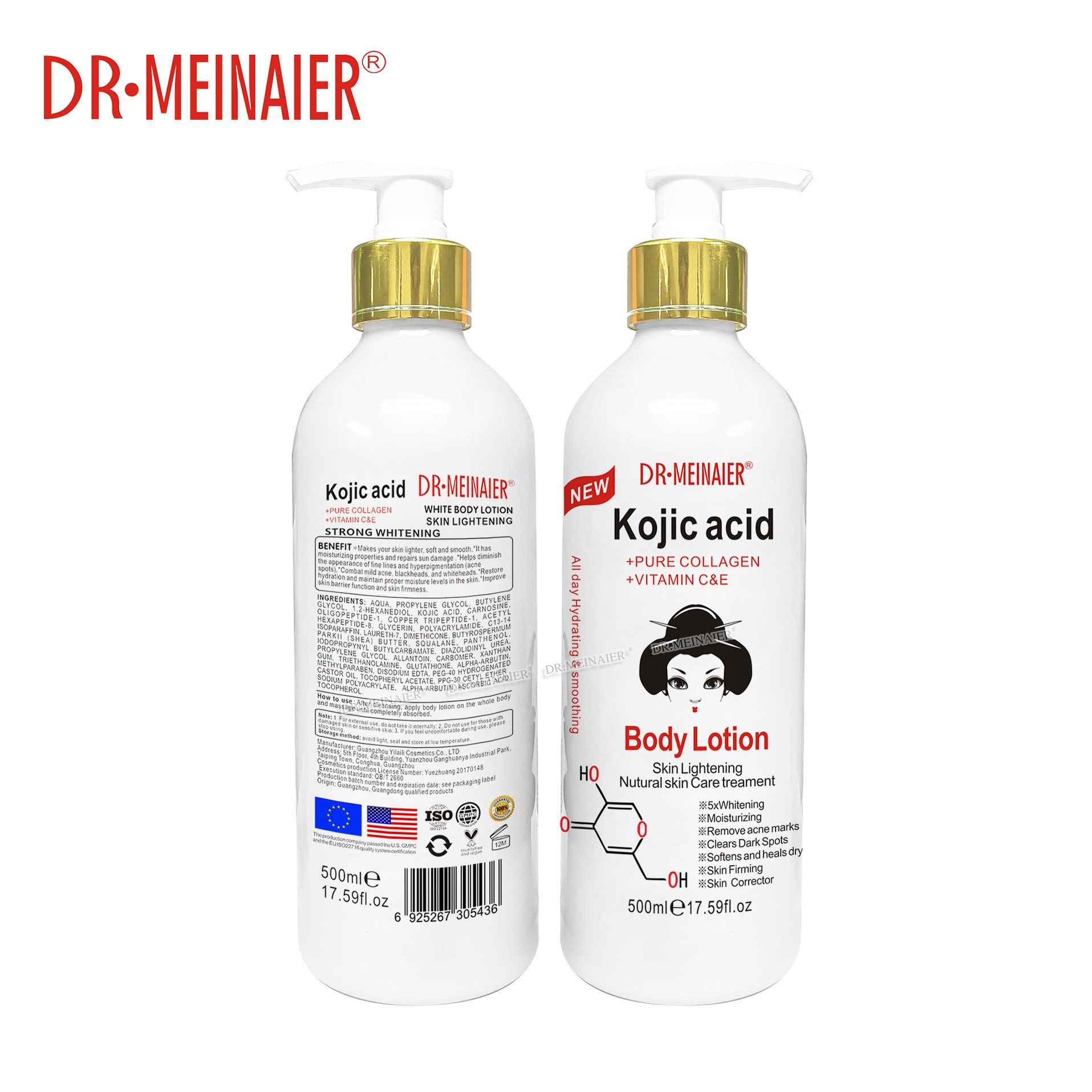 Kojic Acid Body Lotion Body Moisturizer Lotion Body Lotion Private Label