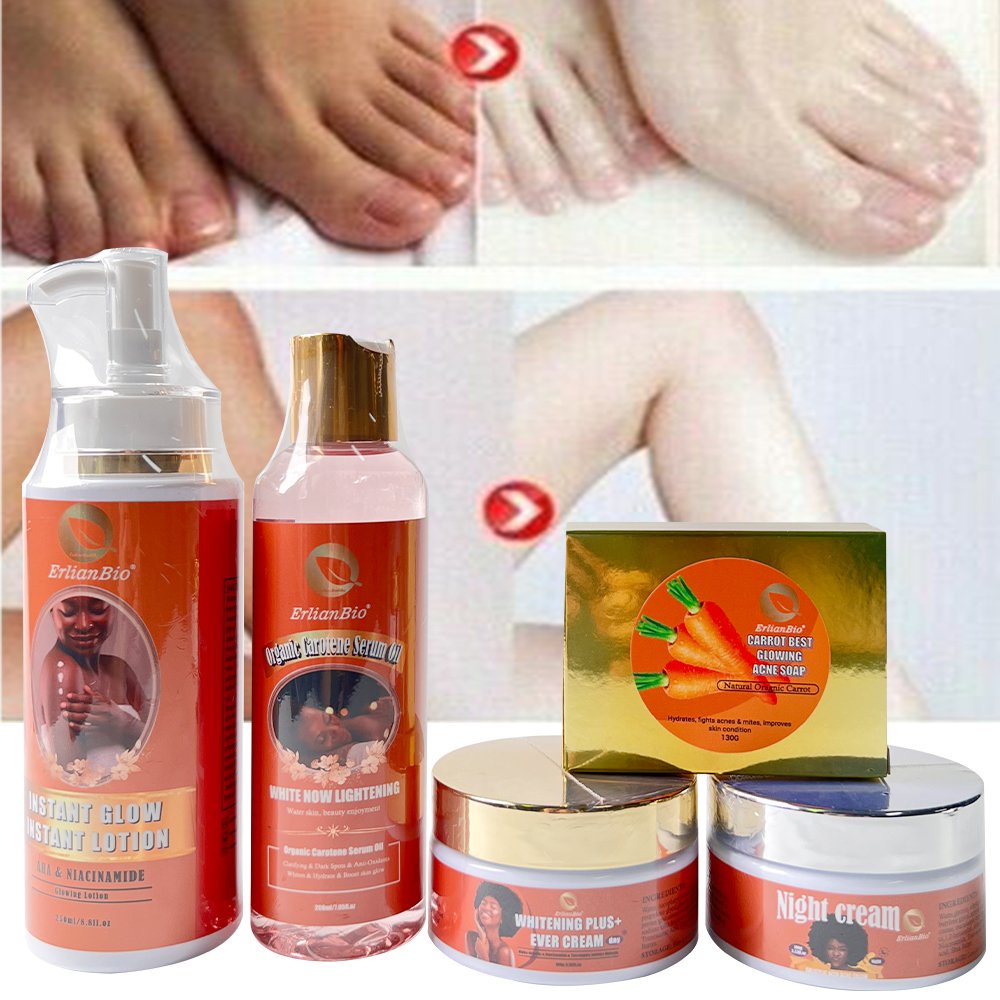 Private Label Glutathione Skincare set Remove Dark Spots Firming Moisturizing Organic Whitening Skin Care set