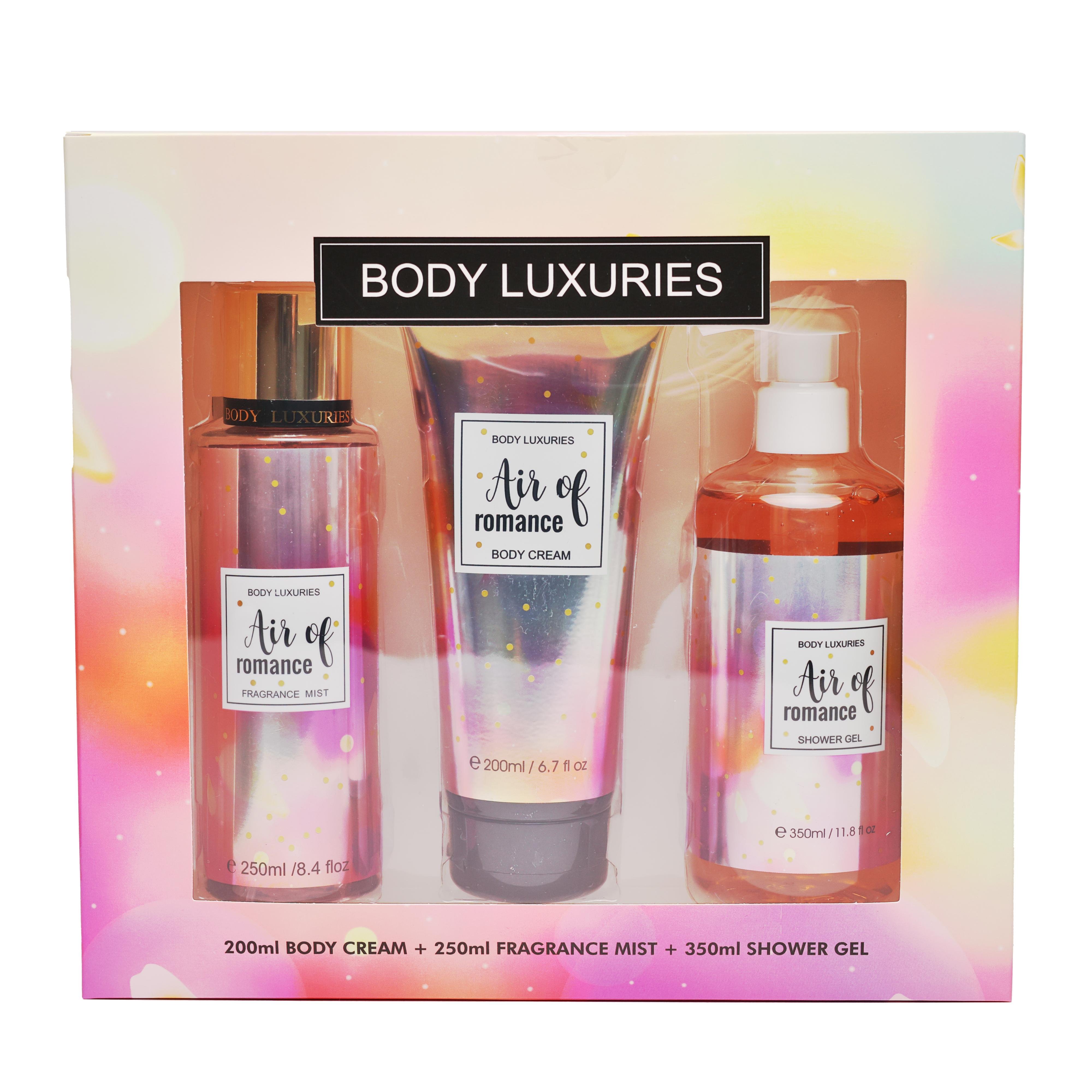 New arrival 3pcs gift skin care set women's perfumes original body lotion cream body wash