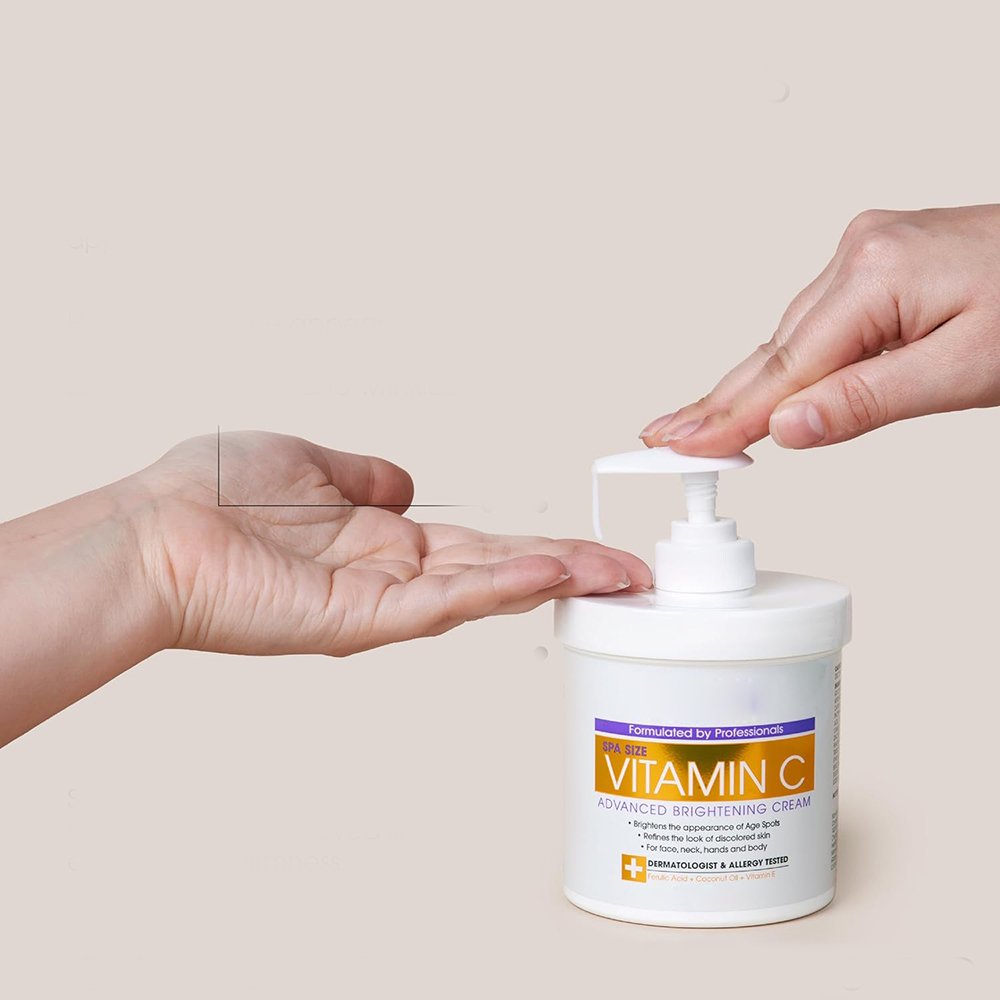 Moisturizer Anti Aging Skin Care Firming Brightening Cream Vitamin C Cream Face Body Lotion For Uneven Skin Tone Wrinkles