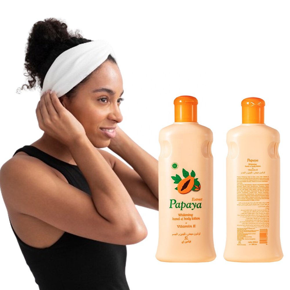 Gluta Booster Glowing Brightening Extra Papaya Whitening Body Cream for Hand & Body Beautiful Milk Body Lotion 300ML