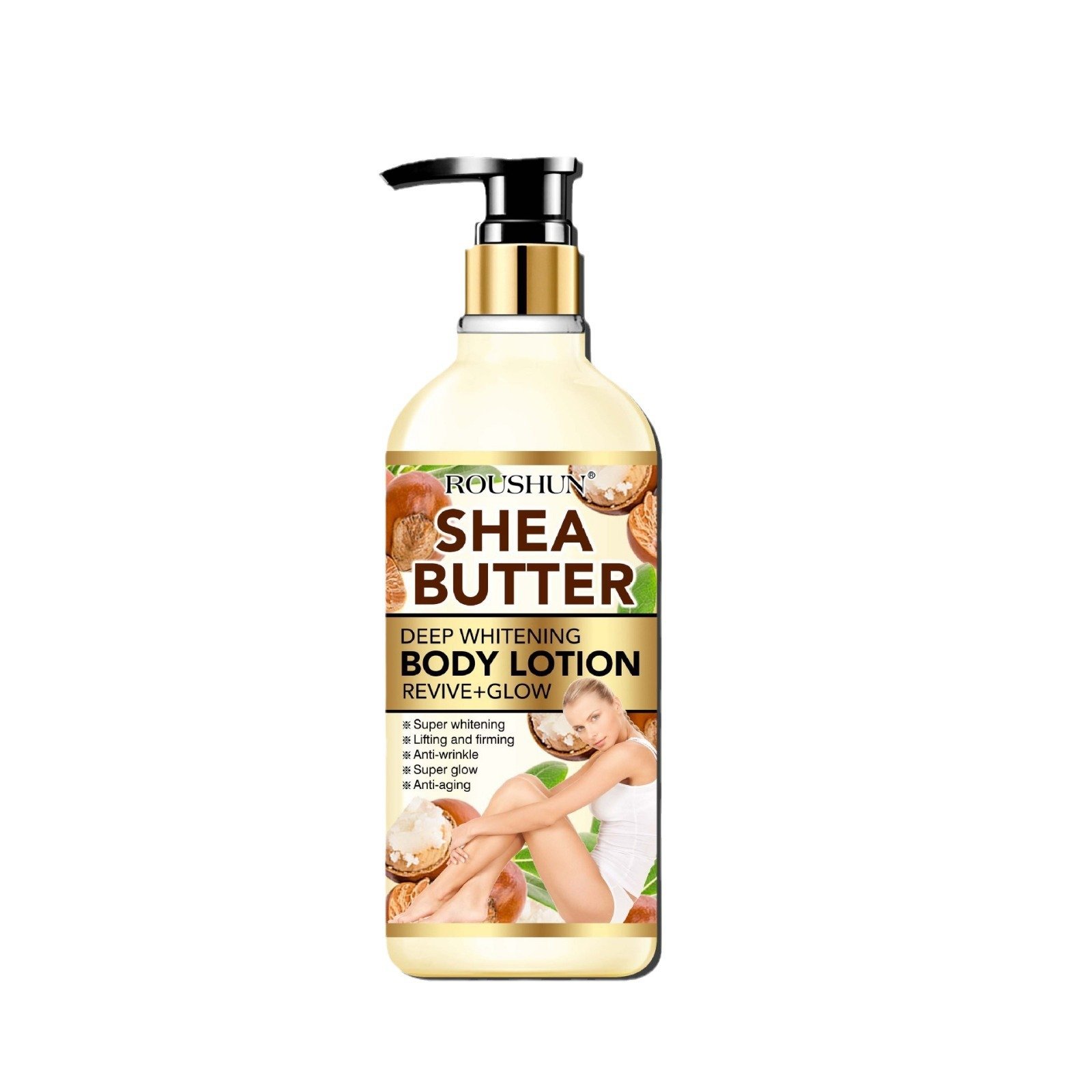 Gluta Whitening Bleaching and Strong Whitening Body Lotion Hydrating Soothing Beauty Body Care Loltion 500ml