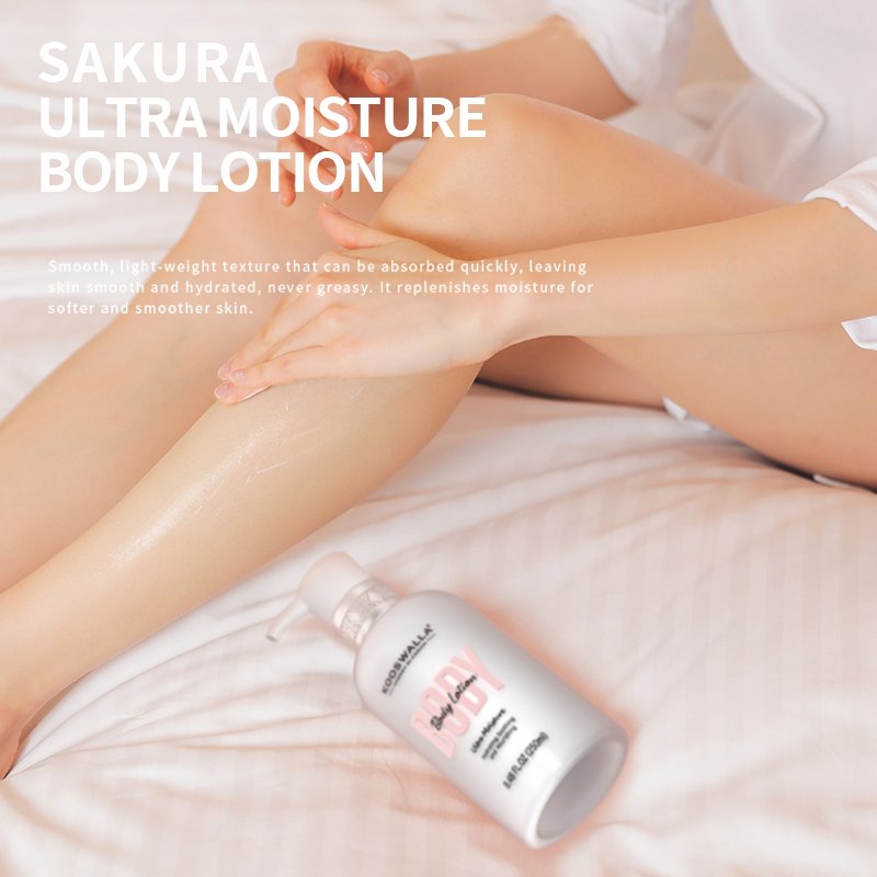 Best Private Label Restore & Hydrate Cherry Blossom Body Lotion Whitening Lotion For Black Skin