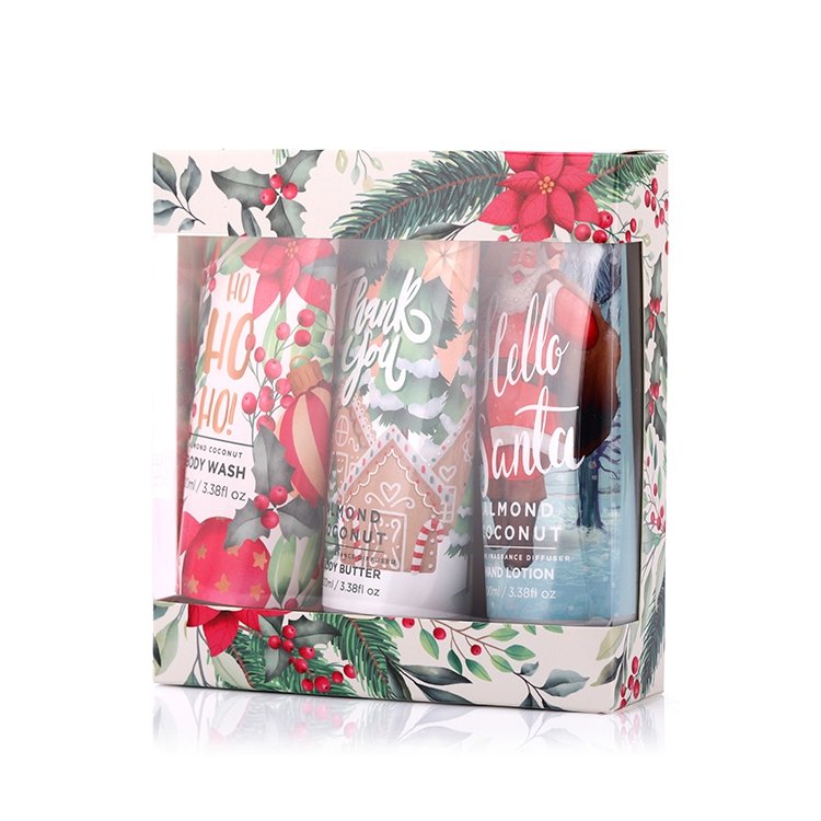 new design 100ml body wash hand lotion body butter bath spa christmas gift set
