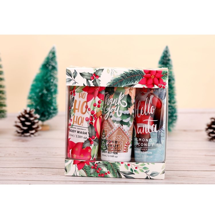 new design 100ml body wash hand lotion body butter bath spa christmas gift set