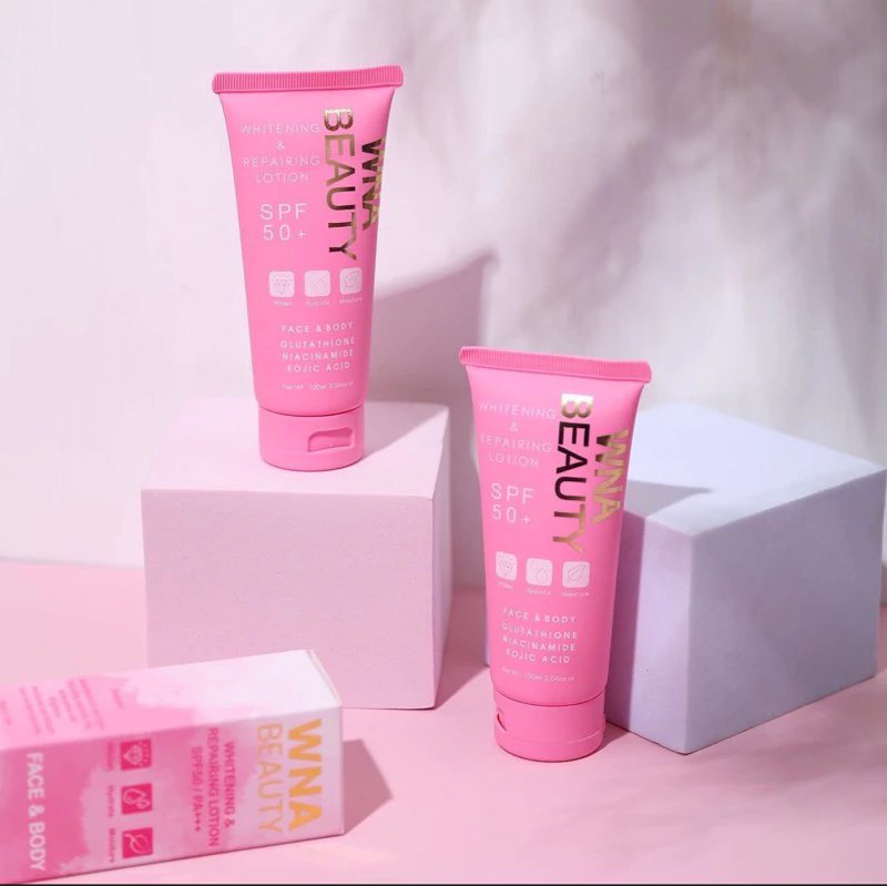 Premium Quality WNA Cream Easy Absorb Whitening Lotion with Bright and Repairing Effect for Face & Body