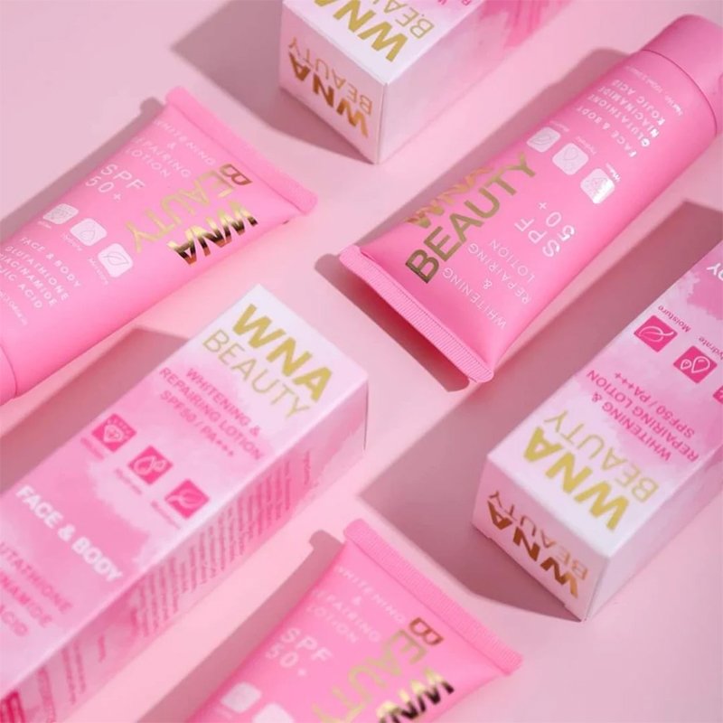 Premium Quality WNA Cream Easy Absorb Whitening Lotion with Bright and Repairing Effect for Face & Body
