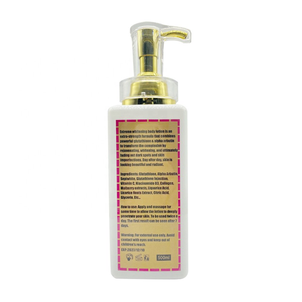 Clear discoloration & hyperpigmentation marks while hydrating repairing damaged skin glow half cast extra fairness body lotion