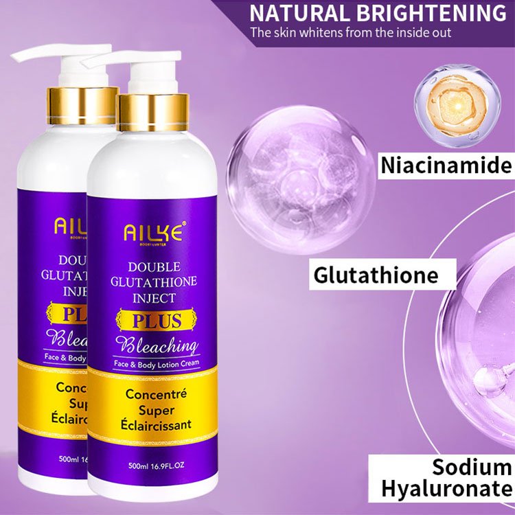 ALIKE Whitening Plus Glutathione Anti Freckle Shea Butter Beauty Facial Moisturizing Whitening Body Lotion For Dry Skin