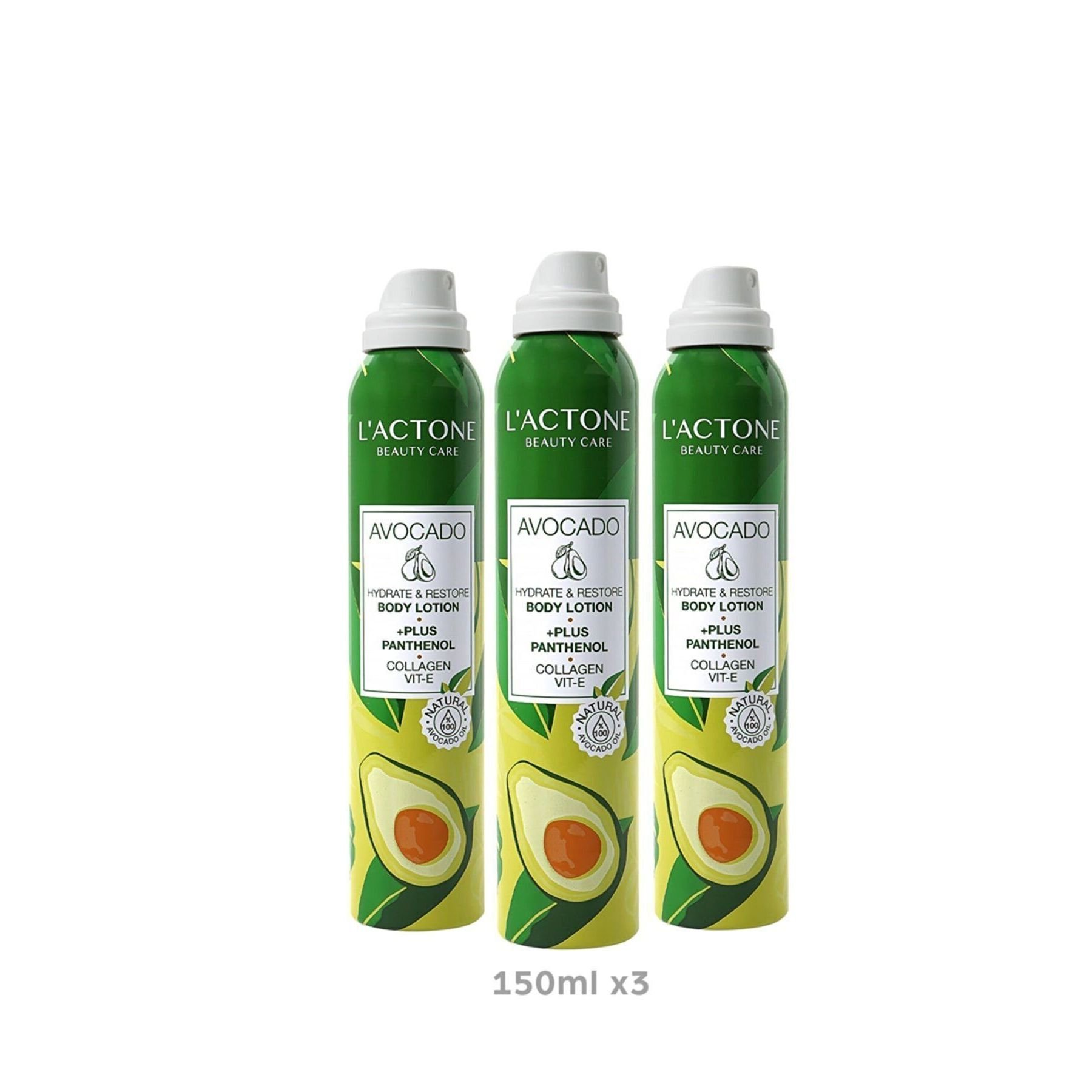 Avocado Panthenol Body Lotion 3'lü Set Moisturising Premium Skin Care