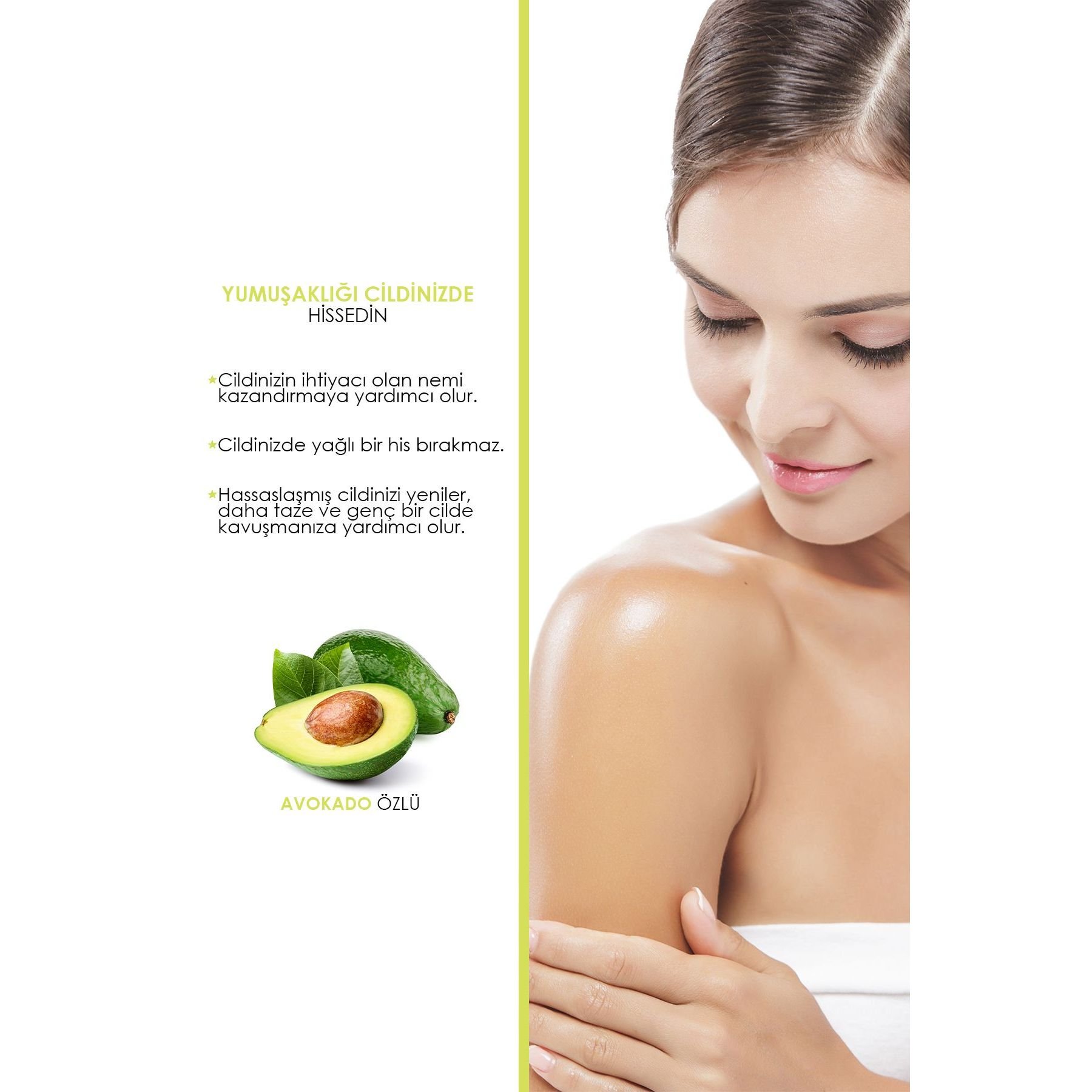 Avocado Panthenol Body Lotion 3'lü Set Moisturising Premium Skin Care