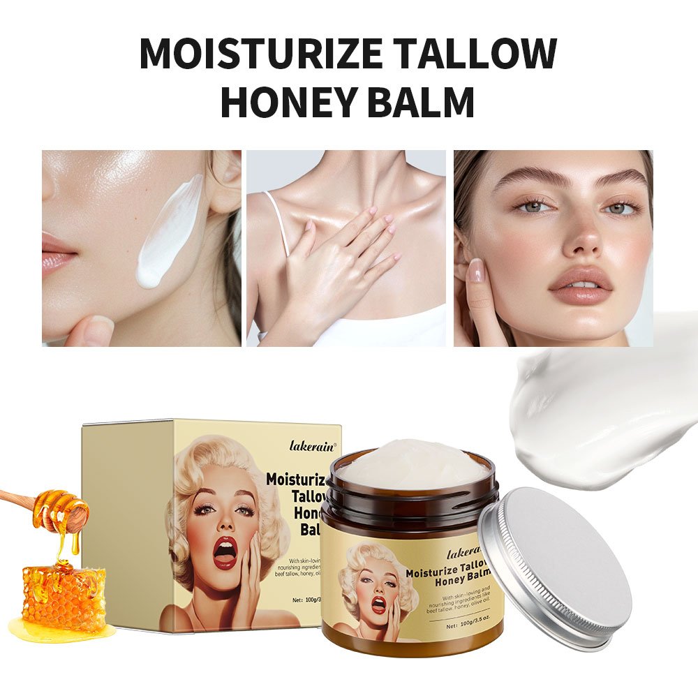 Private Label Skincare Balm Grass Fed Beef Tallow For Skin Care Face Body - Whipped Moisturizer For Sensitive Skin