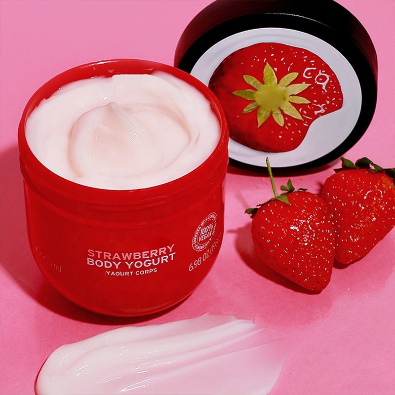 Wholesale Bulk Body Butter Suppliers Strawberry Shea Butter Cream Whipped Body Butter Set