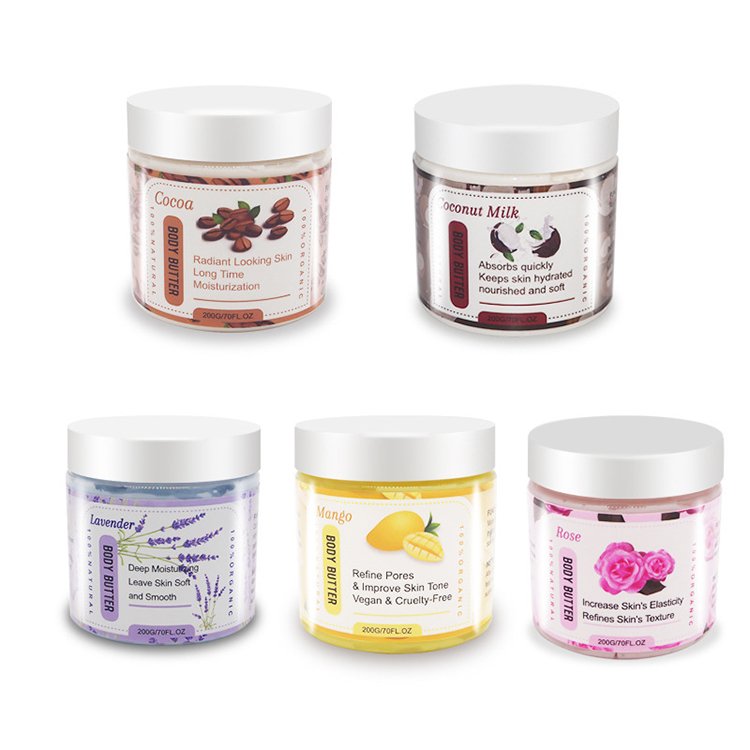 Private Label Butter Body Lotion Cream Moisturizing Whitening Soothing Brightening Milk Body Lotion