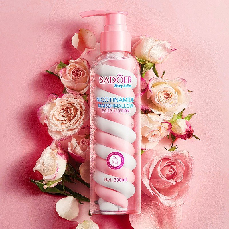 OEM SADOER beautiful cotton candy body lotion moisturizing perfumed nourishing body cream fragrance avocado body lotion