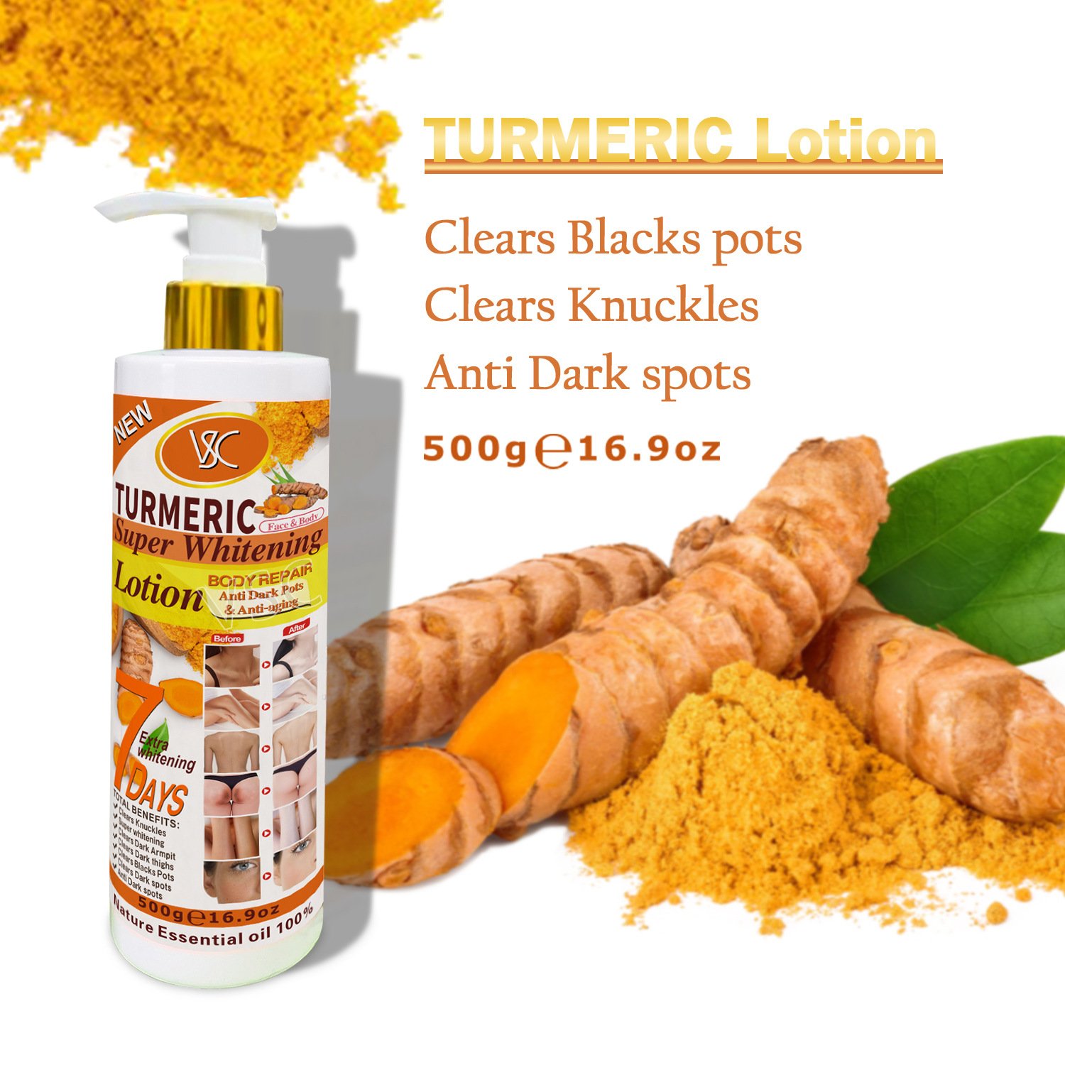Hot Sale Turmeric Body Lotion Moisturizing Lotion Brightening And Moisturizing Skin Nourishing And Firming Massage Lotion