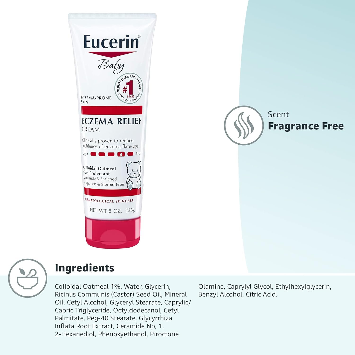 Eucerine Intensive Repair Body Lotion, Lotion for body cream ,Very Dry Skin, 16.9 Fl Oz Pump Bottle 500ml