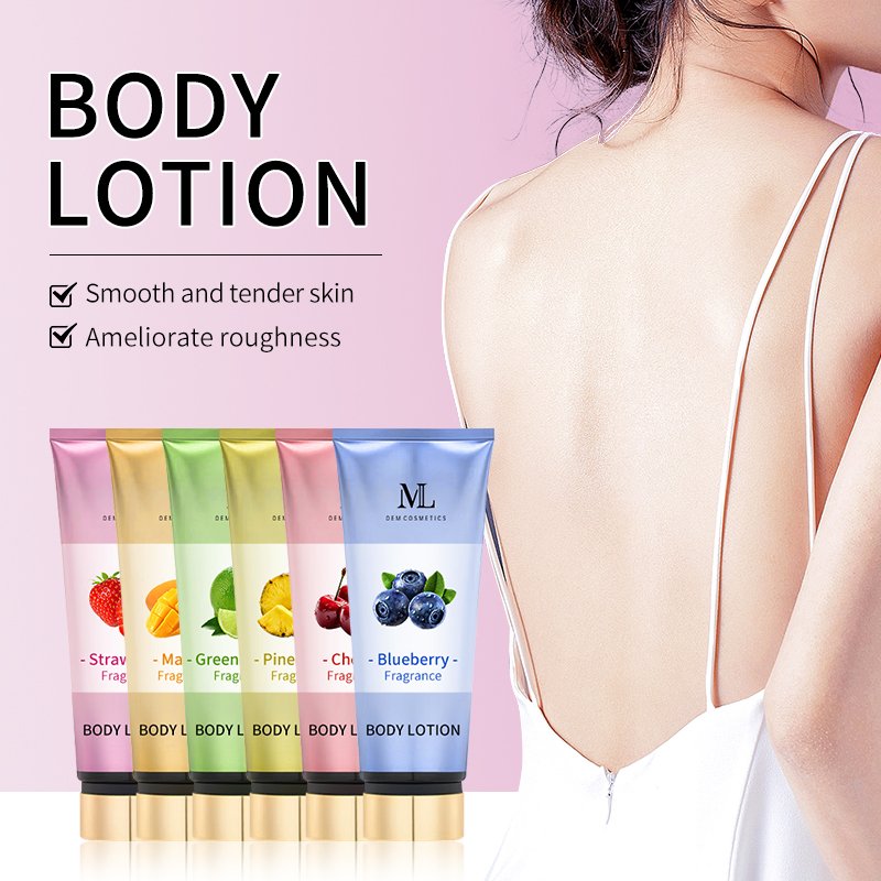 MLXL OEM Cosmetics Natural Fruit Fragrance Body Cream OEM Skincare Female Organic Lightening Body Lotion