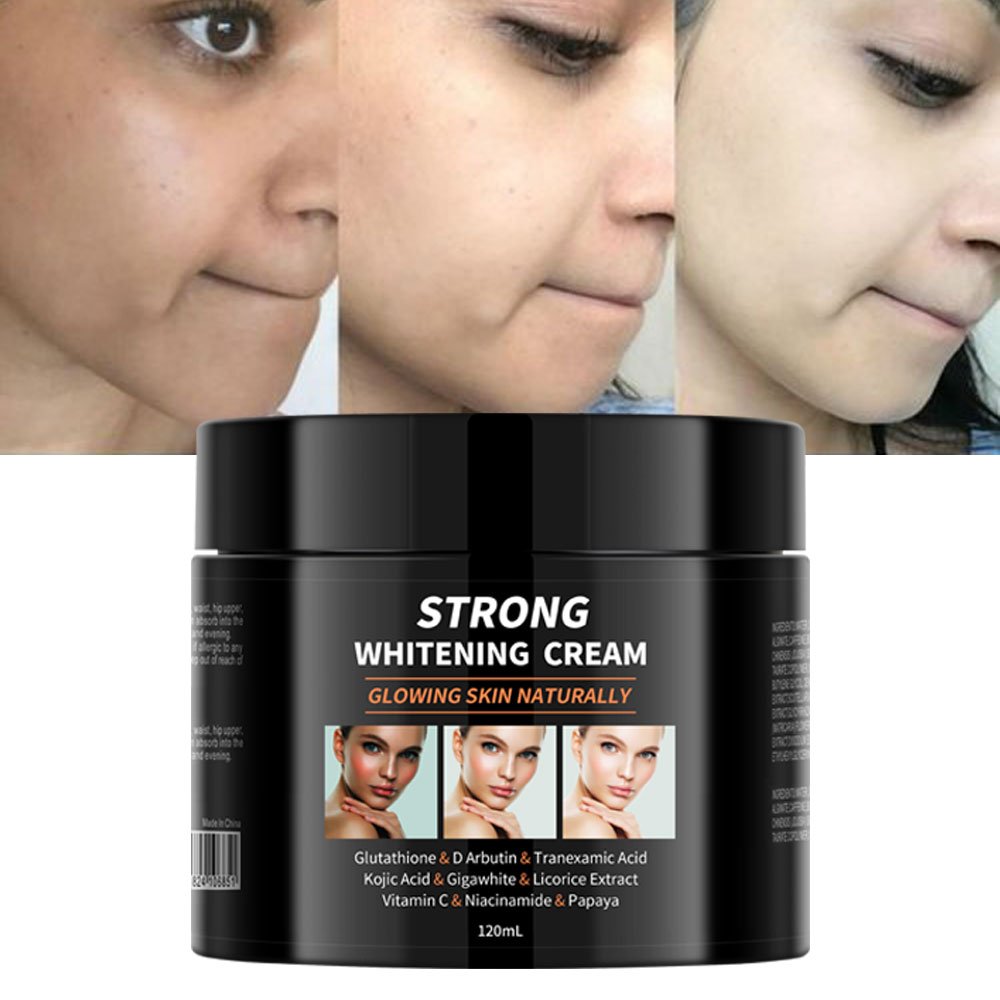 Strong Fast Bleaching Glutathione Arbutin Tranexamic Acid Kojic Acid Vitamin C Whitening Face Cream Body Lotion Skin Care Set