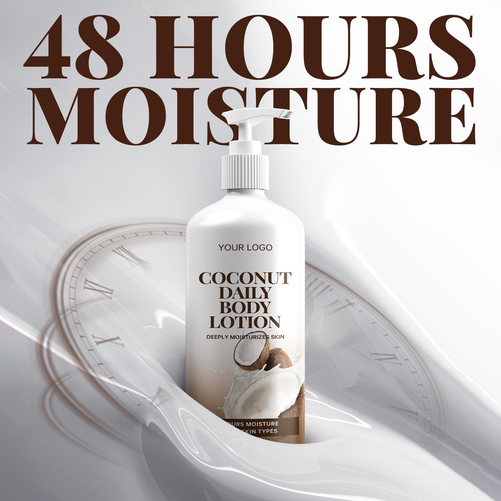 OEM Organic Lighten Skin No Side Effects Women White Whitening Coconut Body Lotion For Men