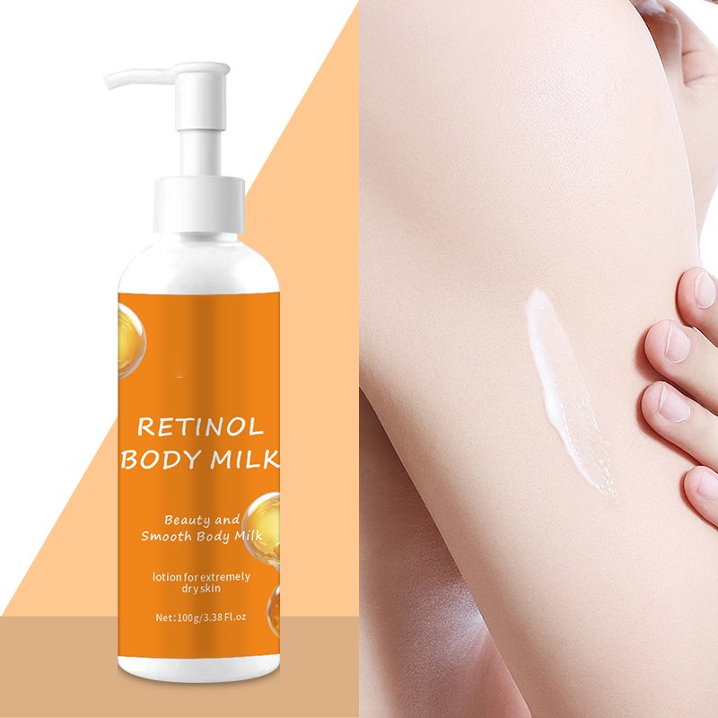 Custom Private Label Organic Retinol Moisturizer Bodi Lotion Cream Moisturizing Milk Body Lotion For Men Women