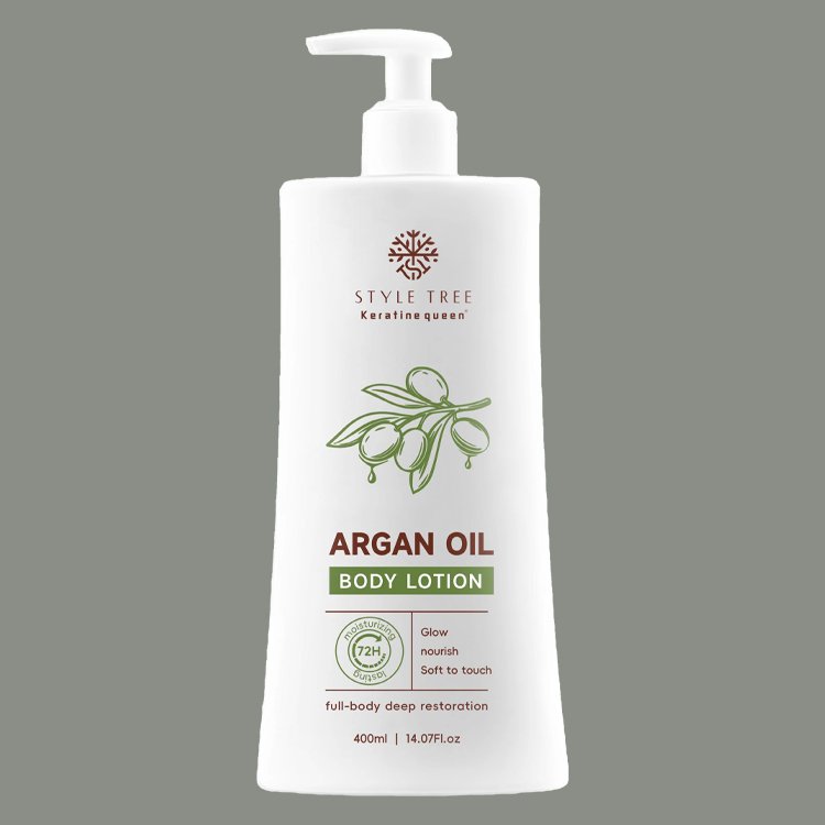 Custom Logo Smoothing Body and Hand Lotion Body Moisturizer Deep Restoring Argan Oil Body Lotion