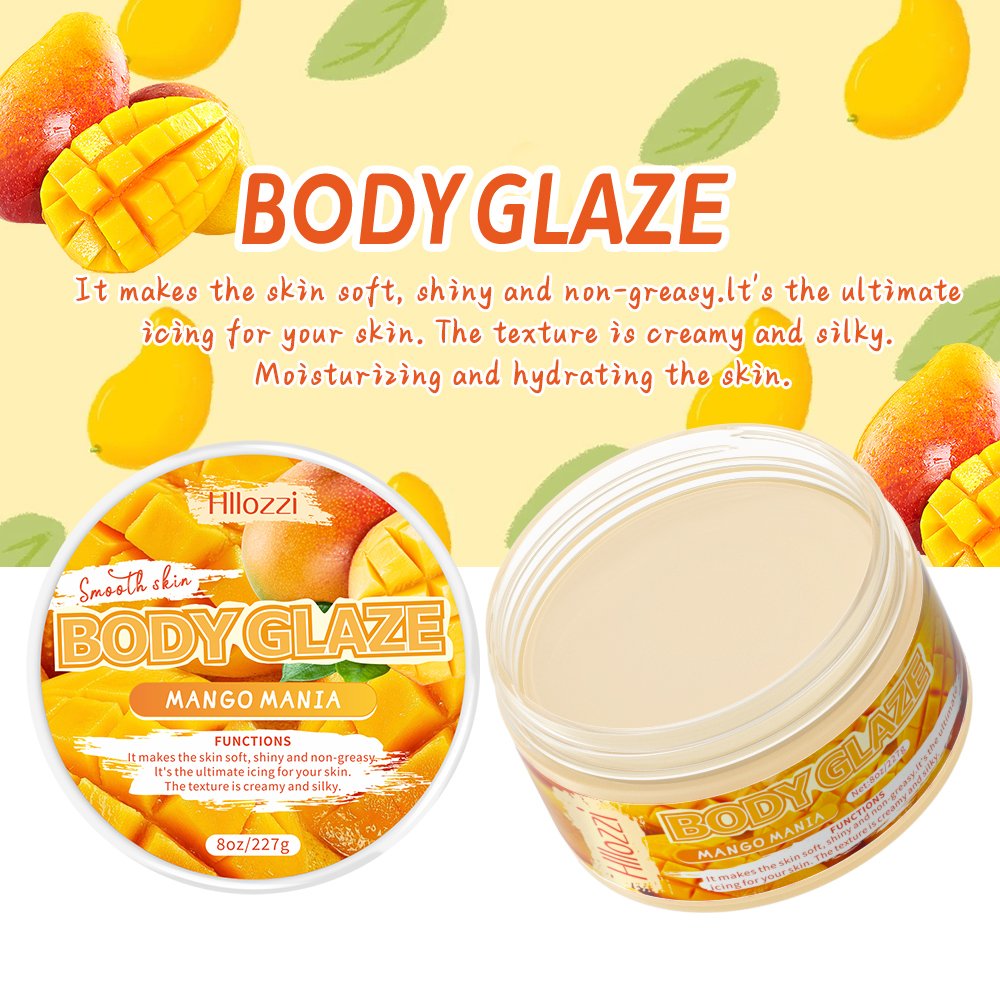 8oz/227g Hllozzi Skin cream anti aging body butter cream moisturizing skin body lotion mango body glaze