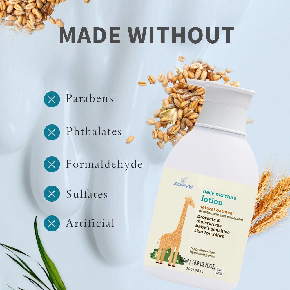 Private Label Baby Body Lotion 500ml Nourishing & Hydrating Daily Moisturizing Lotion For Baby Skin