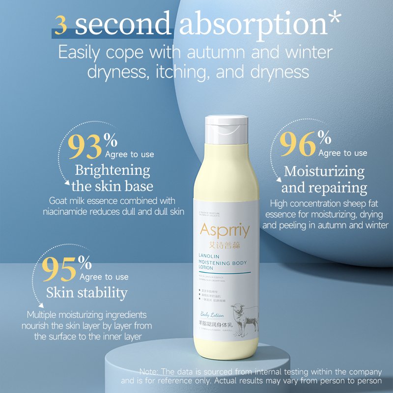 Hot Selling Natural Body Care Deep Moisturizing Anti-drying Lotion Organic Lightening Whitening Goat Fat Body Lotion For Women