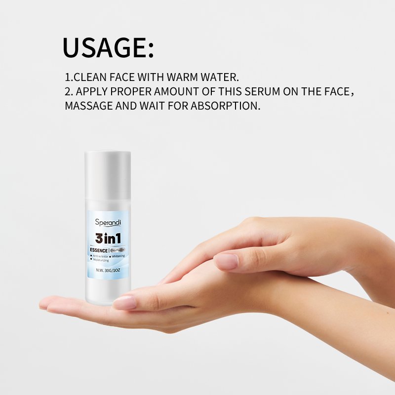 Essence Super Whitening Cream Moisturizing Anti-Aging 3 In 1 Body Lotion For Glowing Skin