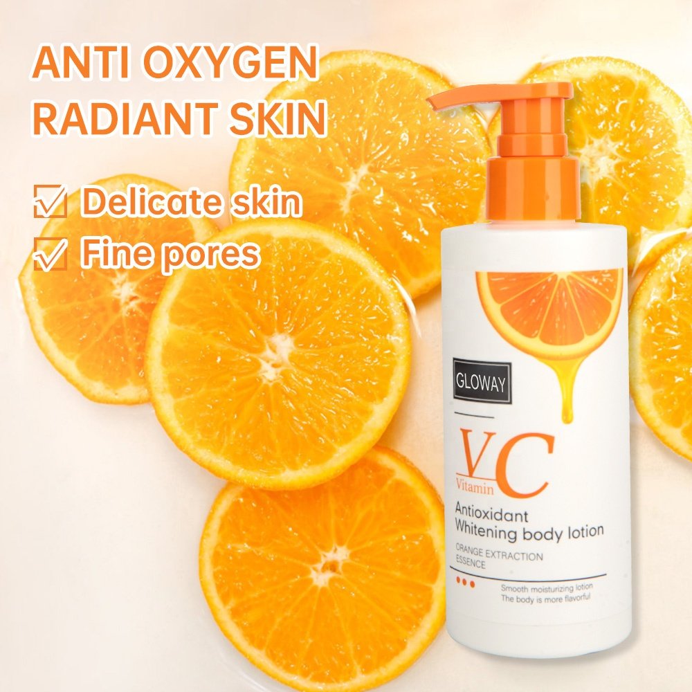 Orange Vitamin C Skin Brightening Cream Hydrating and Smoothing Body Lotion with Citrus Extract Vitamin C Enriched Lotion