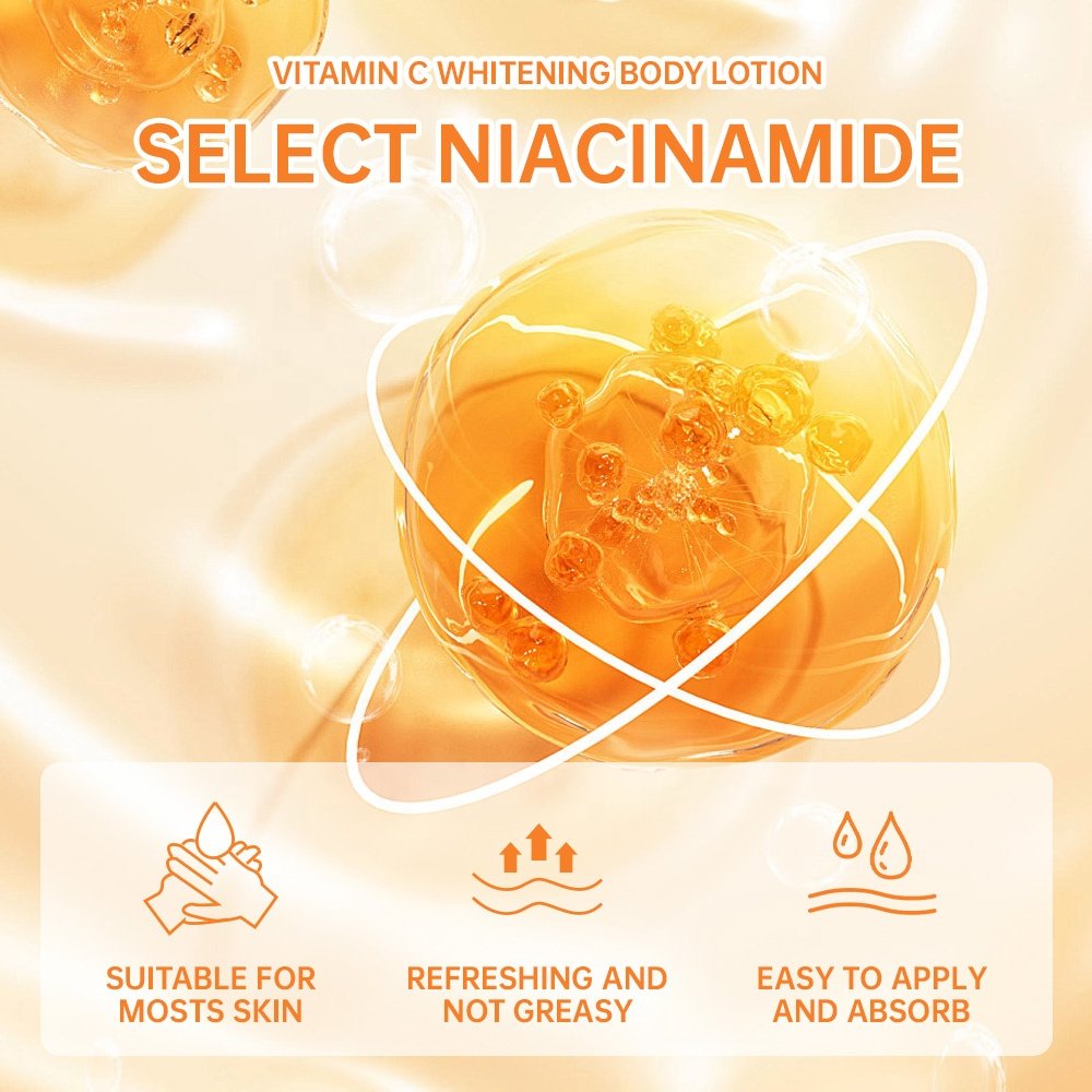 Orange Vitamin C Skin Brightening Cream Hydrating and Smoothing Body Lotion with Citrus Extract Vitamin C Enriched Lotion
