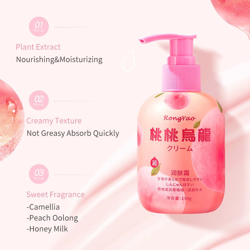 Rongyao Fruit Fragrance Body Lotion and Cream Skin Care Anti Ance Whitening Fragrance Amino Acid Moisturizing Body Lotion