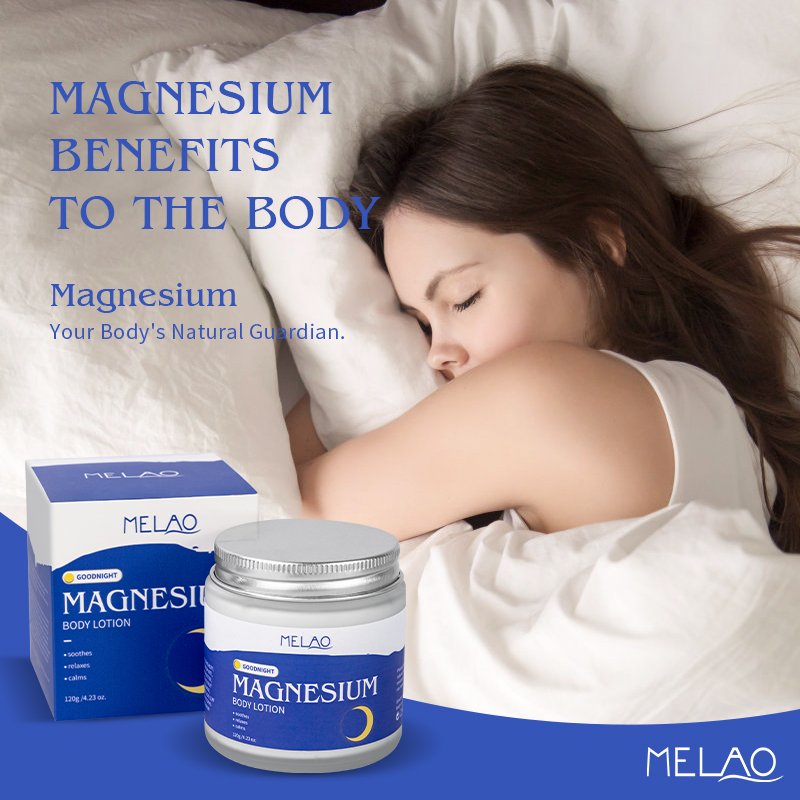 OEM Helps Improve Sleep Pattern Magnesium Body Butter Soothes Muscle Tension Nighttime Goodnight Magnesium Body Lotion