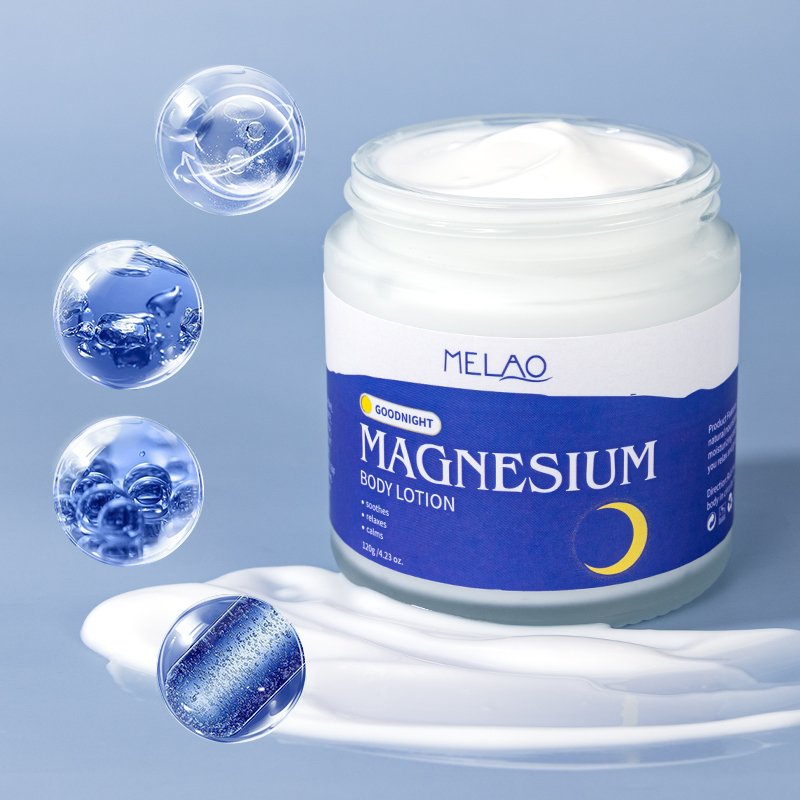 OEM Helps Improve Sleep Pattern Magnesium Body Butter Soothes Muscle Tension Nighttime Goodnight Magnesium Body Lotion