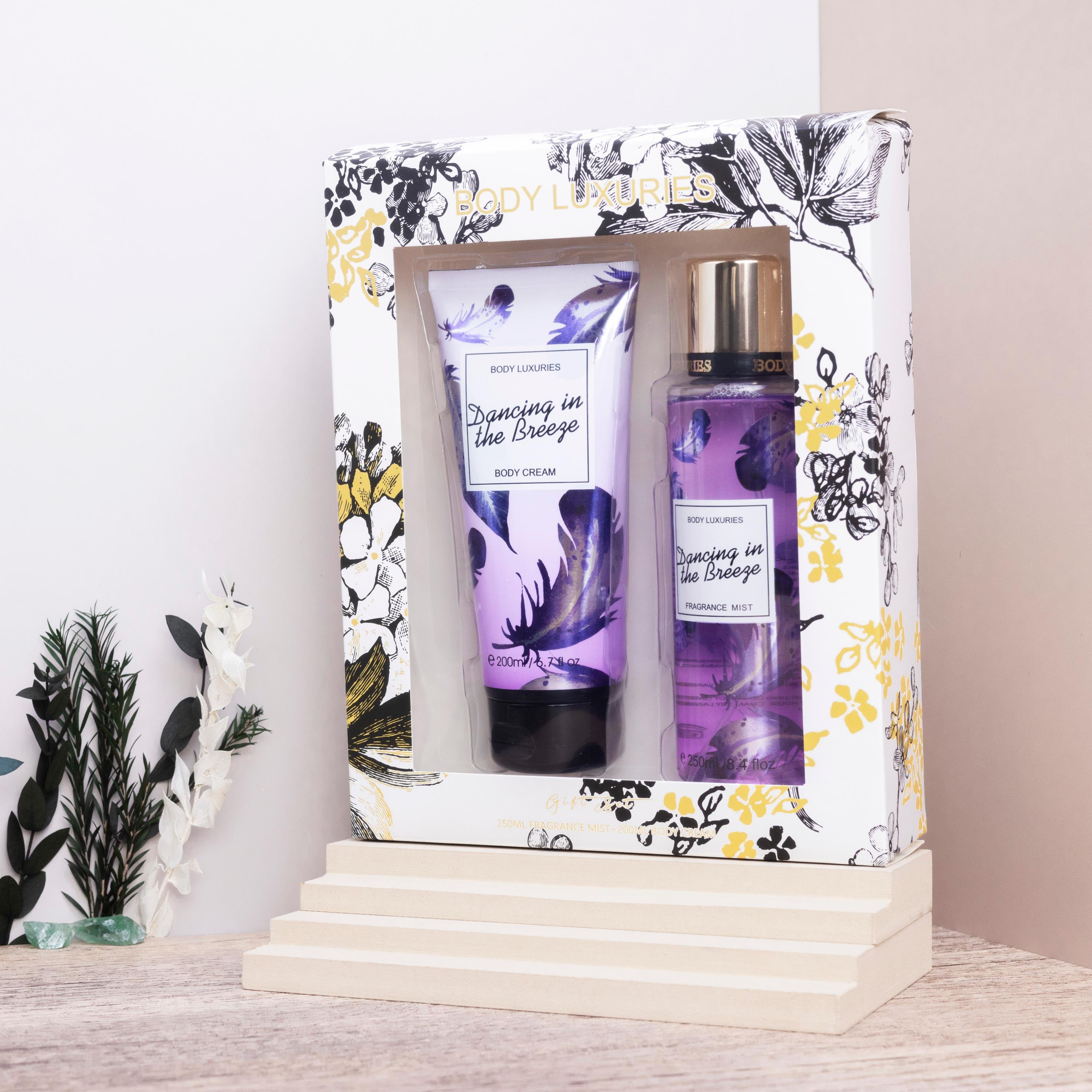 Best selling skin care set body lotion wholesale gift set womens perfume