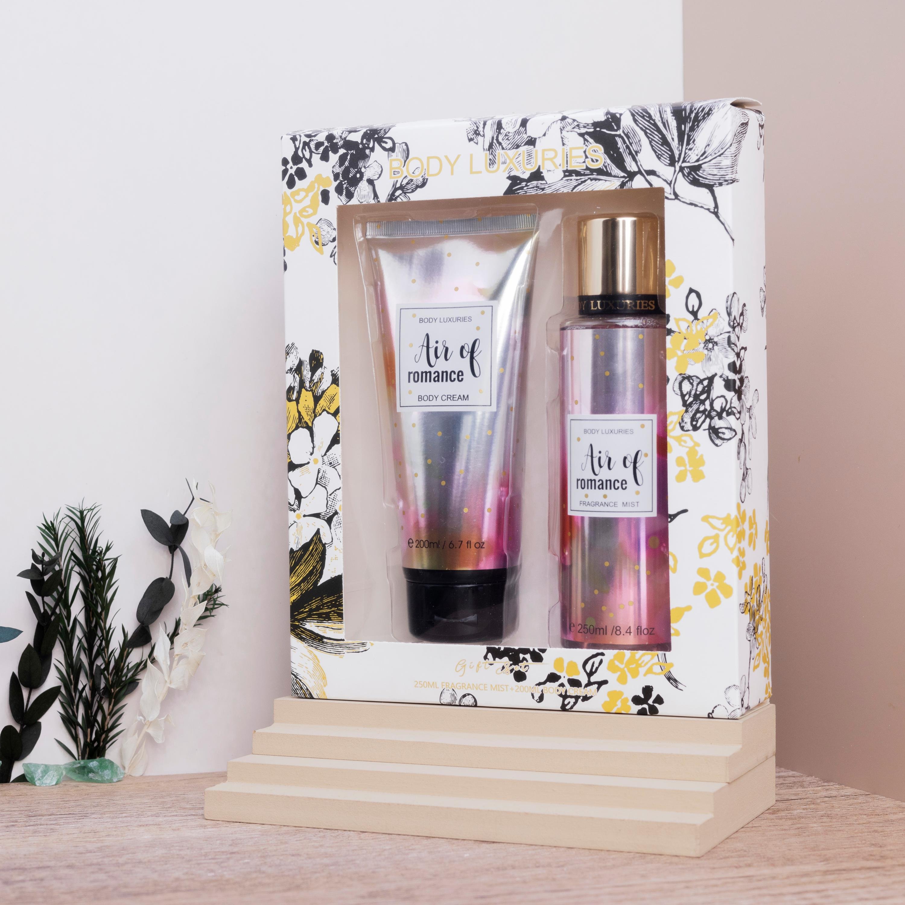 Best selling skin care set body lotion wholesale gift set womens perfume
