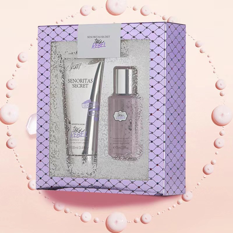 Wholesale High Quality 100ml Fragrance Body Spray Bodymist And 75ml Body Lotion Set For Women & Men