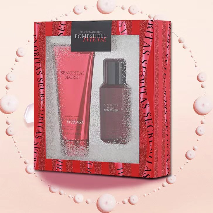 Wholesale High Quality 100ml Fragrance Body Spray Bodymist And 75ml Body Lotion Set For Women & Men