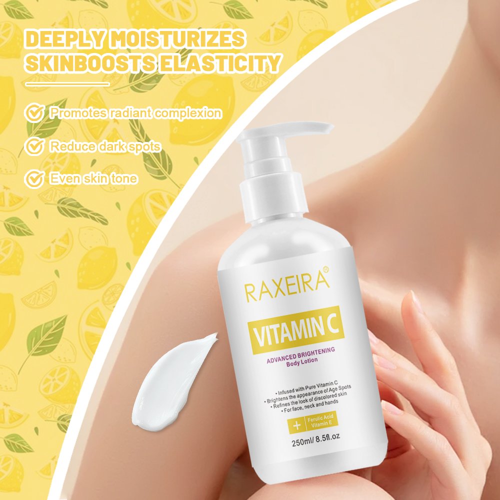 Skin Care Vitamin C Intensive Brightening Body Lotion OEM Vitamin C Advanced Lightening Body Lotion Whitening Body Cream